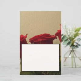 Red Roses Notitieblad/Uitnodiging