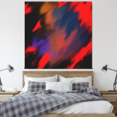 Red roses of our vibrant continent canvas afdruk (Insitu (Slaapkamer))