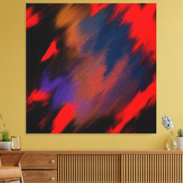 Red roses of our vibrant continent canvas afdruk
