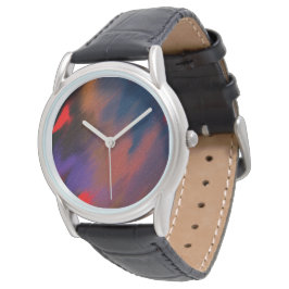Red roses of our vibrant continent horloge