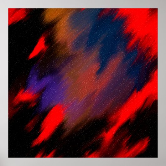 Red roses of our vibrant continent poster (Voorkant)