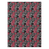 Red Roses On A Black Background Tafelkleed (Voorkant)