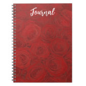 Red Roses op Journal Notitieboek (Voorkant)
