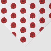 Red Roses Paardensport Show Elegantie Tissuepapier (Detail)