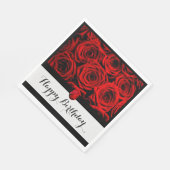 Red Roses Paper Napkin Servet (Hoek)