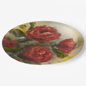 Red Roses  Papieren Bordje (Gekanteld)