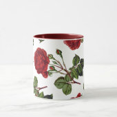 Red Roses Pattern Mok (Midden)
