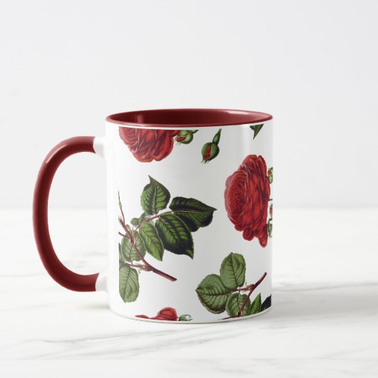 Red Roses Pattern Mok (Links)