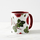 Red Roses Pattern Mok (Voorkant rechts)