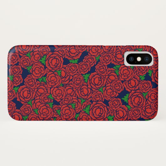  Red Roses Pattern Valentijn Art Flowers Case-Mate iPhone Case (Achterkant (horizontaal))