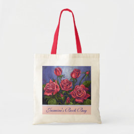 Red Roses personaliseren boektas Tote Bag