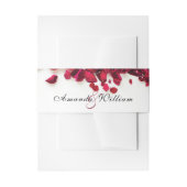 Red Roses Personalized Wedding Uitnodigingen Wikkel (Voorkant Voorbeeld)