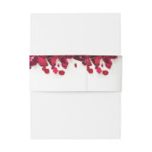 Red Roses Personalized Wedding Uitnodigingen Wikkel (Achterkant Voorbeeld)