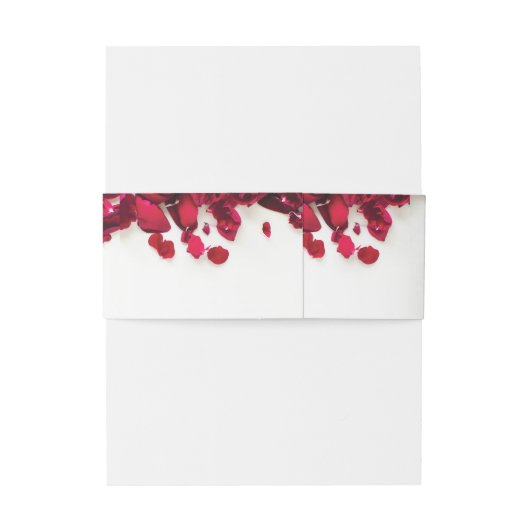 Red Roses Personalized Wedding Uitnodigingen Wikkel (Achterkant Voorbeeld)