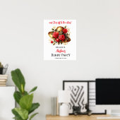 Red Roses Pet Derby Vrijgezellenfeest Welkom Poster (Thuiskantoor)