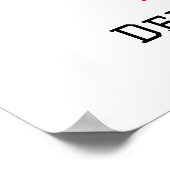 Red Roses Pet Derby Vrijgezellenfeest Welkom Poster (Hoek)