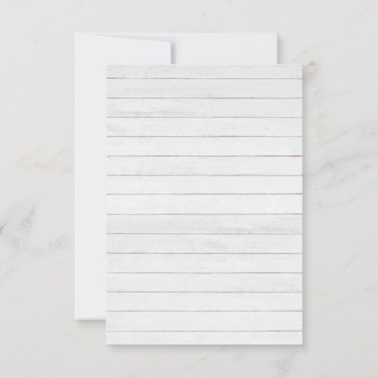 Red Roses Pine Branch kerstbruiloft Reception Kaart (Achterkant)