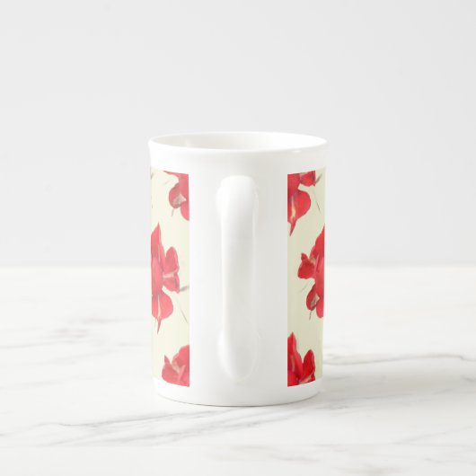 Red Roses, Porselein Kop (Achterkant)