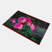 Red Roses Portrait Deurmat (Schuin)