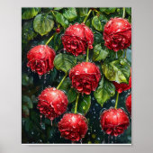 Red roses poster (Voorkant)
