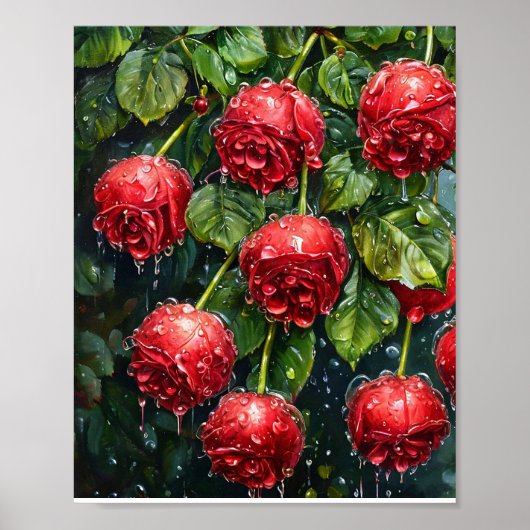 Red roses poster (Voorkant)