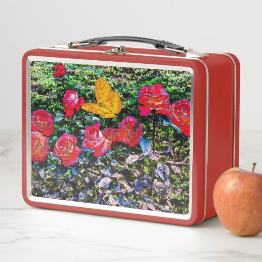 Red Roses Red Roses Metalen Lunchbox (In situ)