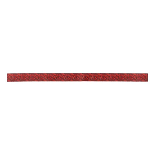 Red Roses Ribbon Satijnen Lint (Voorkant)