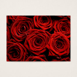 Red Roses Richting Kaarten Visitekaartjes