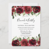 Red Roses Romantic Brunch & Bubble Vrijgezellenfee Kaart (Voorkant)