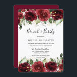 Red Roses Romantic Brunch & Bubble Vrijgezellenfee Kaart<br><div class="desc">Red Roses Romantic Brunch & Bubble Bridal Shower Invitation Bekijk het collectie in Niche en Nest Store</div>