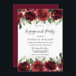 Red Roses Romantic Floral Engagement Party Kaart<br><div class="desc">Red Roses Romantic Floral Engagement Party In Niche en Nest Store vindt u collectie op maat</div>