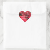 Red Roses Romantic ik hield van je toen Hart Sticker (Tas)