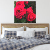 Red Roses Rosarium Canvas Afdruk (Insitu (Slaapkamer))