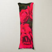 Red Roses Rosarium Lichaamskussen (Voorkant Verticaal)