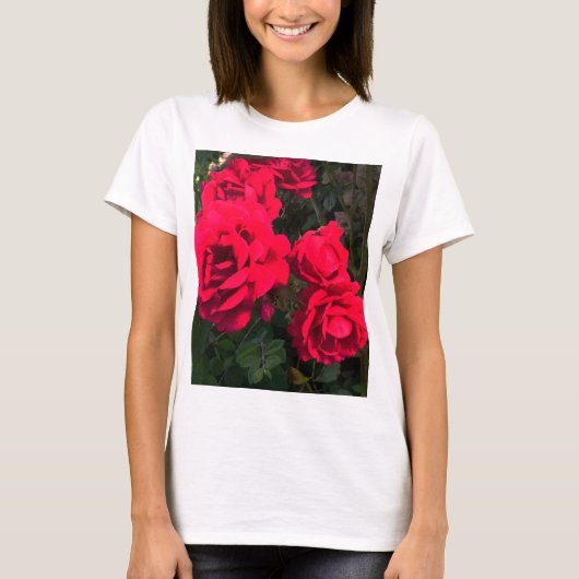 Red Roses Rosarium T-shirt (Voorkant)