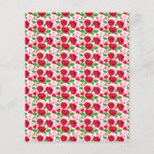 Red Roses Roze geeft het hart Happy Valentines Day Flyer (Achterkant)