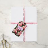 Red Roses Rozen Witte bloemenhuisje tuin Cadeaulabel (Met Touw)