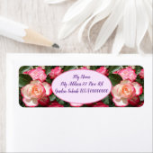 Red Roses Rozen Witte bloemenhuisje tuin Etiket (Insitu)