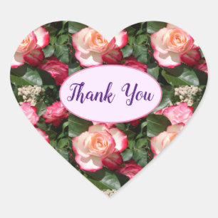 Red Roses Rozen Witte bloemenhuisje tuin Hart Sticker