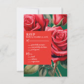 Red Roses RSVP Response Kaart (Voorkant)