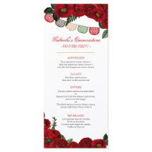 Red Roses Rustic Western Charra Party