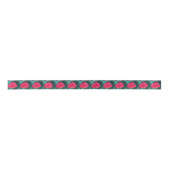 Red Roses Satin Ribbon Satijnen Lint (Voorkant)