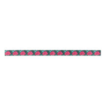 Red Roses Satin Ribbon