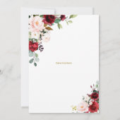 Red Roses, Shhh het is een verrassingsverjaardag Kaart (Achterkant)