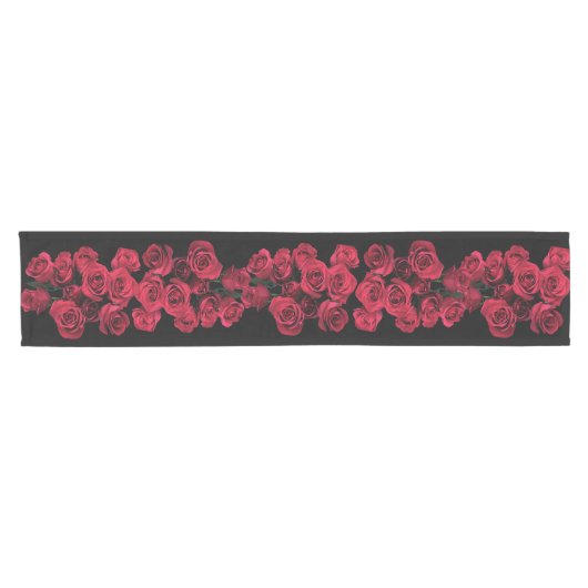 Red Roses Short Table Runner Korte Tafelloper (Horizontaal)