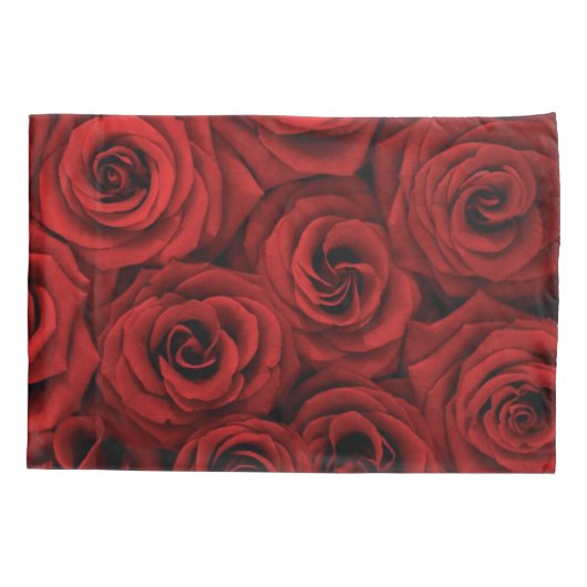 Red Roses Silver Diamonds Kussensloop (Achterkant)