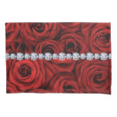 Red Roses Silver Diamonds Kussensloop (Voorkant)
