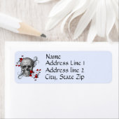 Red Roses Skull-label Etiket (Insitu)