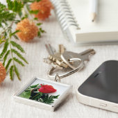 Red roses sleutelhanger (Zijkant)