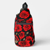 Red roses sling bag (Voorkant)